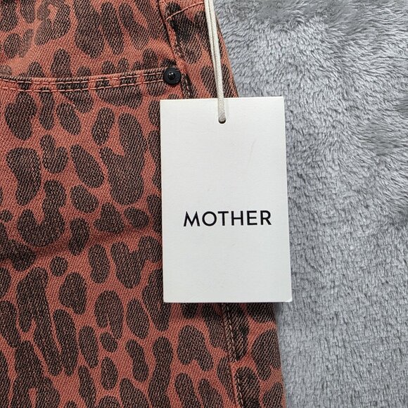 Mother Jeans Womens 26 Leopard High Waisted Looker Ankle Fray Made USA 1411-713 - Picture 12 of 13